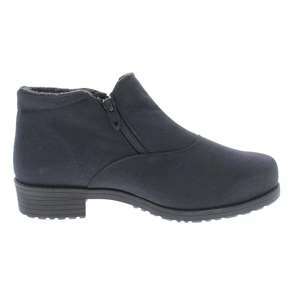 Toe Warmers Loren Womens Suede C Ankle Boots, Black