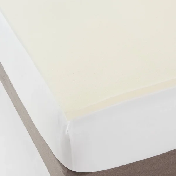 King 1.5 Memory Foam Mattress Topper White - Made by Design