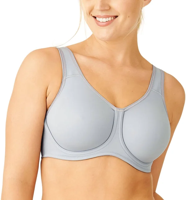 Wacoal Simone Underwire Sports Bra - Lilac Gray w/ Zephyr (855170) 40G