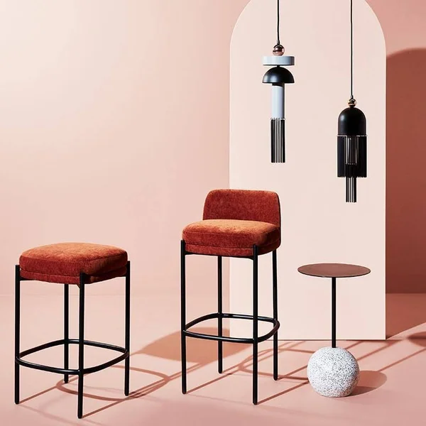 Nuevo Inna Bar Stool, Nectarine
