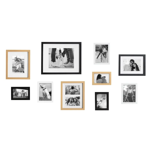 Kate and Laurel Gallery Multi/Gold Picture Frames (Set of 10)