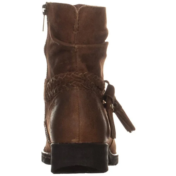 Born Ouvea Braid Ankle Boots - Rust