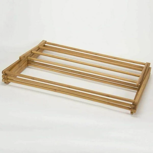 Home-it Clothes Drying Rack - Bamboo Wooden Clothes Rack - Heavy Duty Cloth