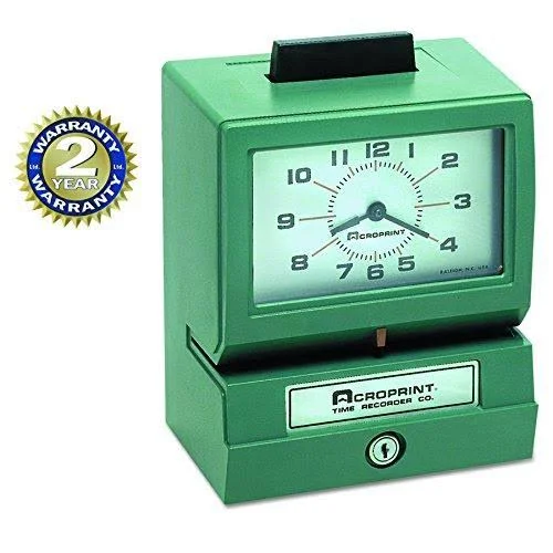 Heavy Duty Payroll Time Recorder Manual 125AR3