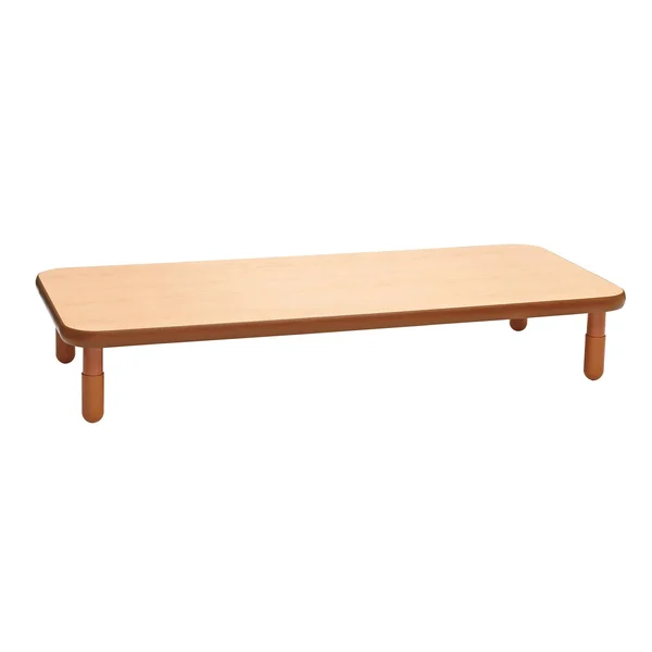 Baseline 30x22x72x22 Rectangular Table - Natural Wood with 12x22 Legs