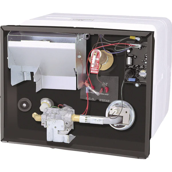 RV Motorhome Trailer Water Heater - G6A-8E, Gas, 6 Gallon Polar White