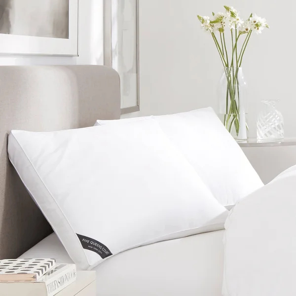 Five Queens Court Elite Down Alternative Density Bed Pillow - Firm - White