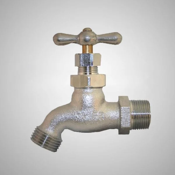 Prier Hose Bibb - Nickel Chrome Plated - C-138 1/2x22MPT - Stuffing Box