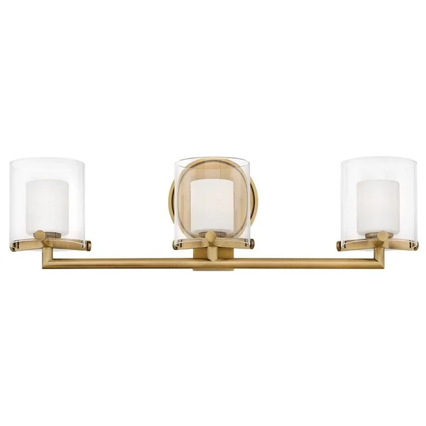 Hinkley Lighting 3 Light Rixon LED Bath - Heritage Brass - 5493HB-LL
