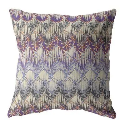 Hatches Broadcloth Indoor Outdoor Blown and Closed Pillow Muted Purple Dakota Fields Size: 26x22 x 26