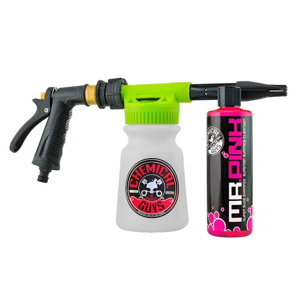 Chemical Guys HOL665 Foam Blaster 6 Foam Wash Gun & Mr. Pink Super Suds Shampoo (16 oz), 16 fl. oz, 2 Items