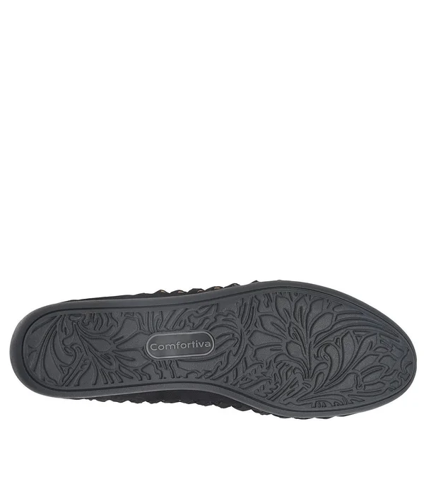 Women's Comfortiva Marilu Flat, Size 7 W - Black