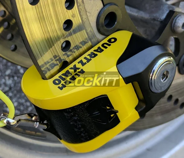 Oxford Quartz Alarm Xa10 Disc Lock - Yellow