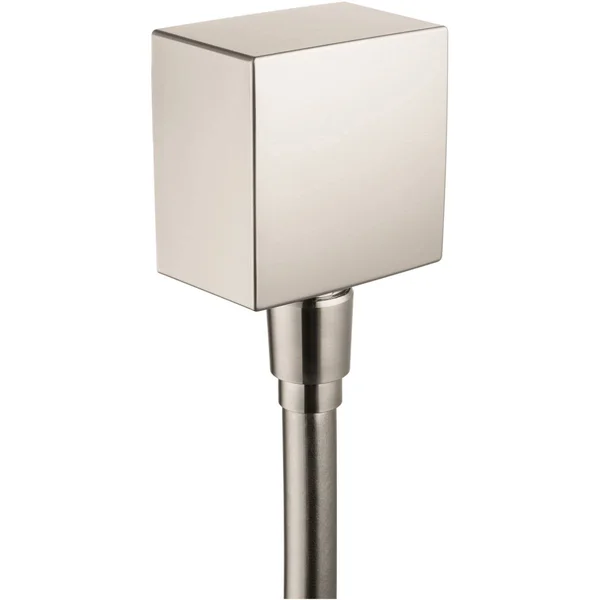 Axor Square Wall Outlet with Check Valve - Brushed Nickel 36732821