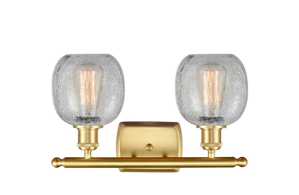 Innovations 516-2W-SG-G105-LED Satin Gold Belfast 2 Light Bath Vanity Light