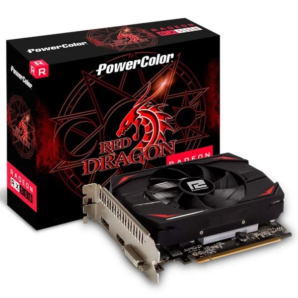 POWERCOLOR AMD Radeon RX 550 Single-Fan 4GB GDDR5 PCIe 3.0 Graphics Card