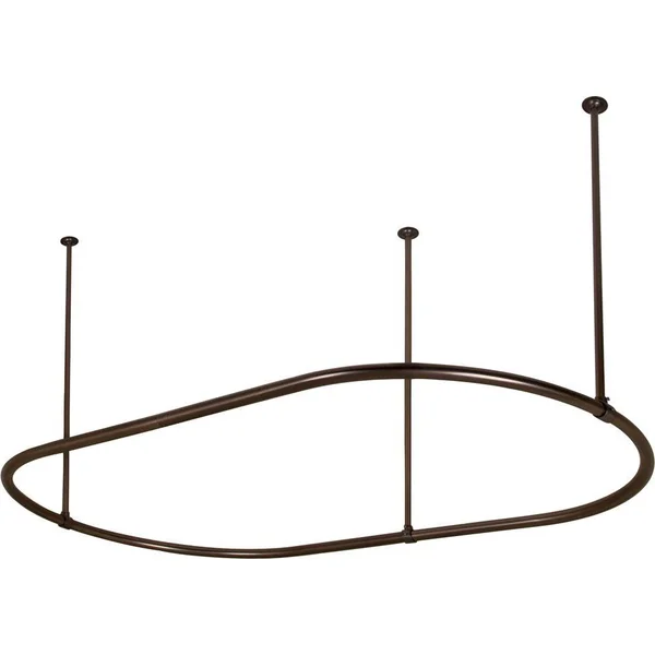 Barclay 7152-72-CP 72 Inches Oval Shower Curtain Ring in Chrome