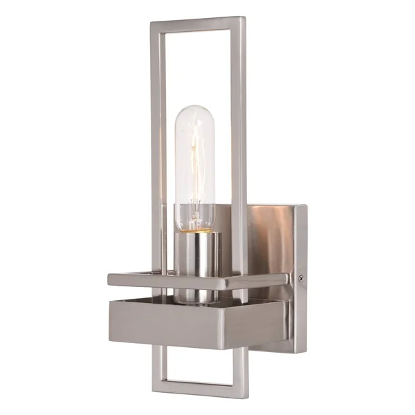 Vaxcel W0344 Marquis - 1 Light Wall Sconce Satin Nickel Finish