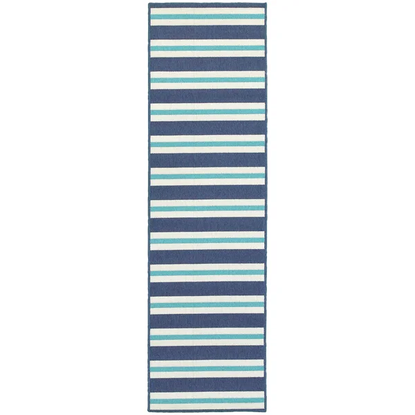 Oriental Weavers Meridian 5701B 3&7x22 x 5&6x22 Blue Area Rug