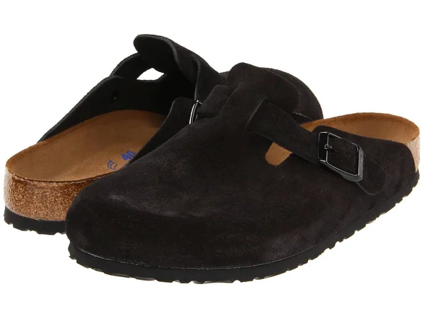 Birkenstock Boston Soft Footbed (Unisex) Clog Shoes Black Suede : 42 (US Men's 9-9.5 - US Women's 11-11.5) Regular