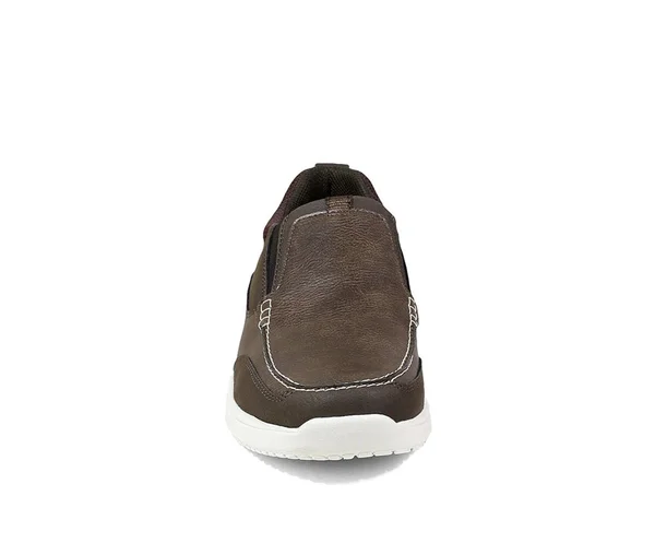 Men's Nunn Bush Conway Moc Toe Slip-On - Size: 7.5, Brown