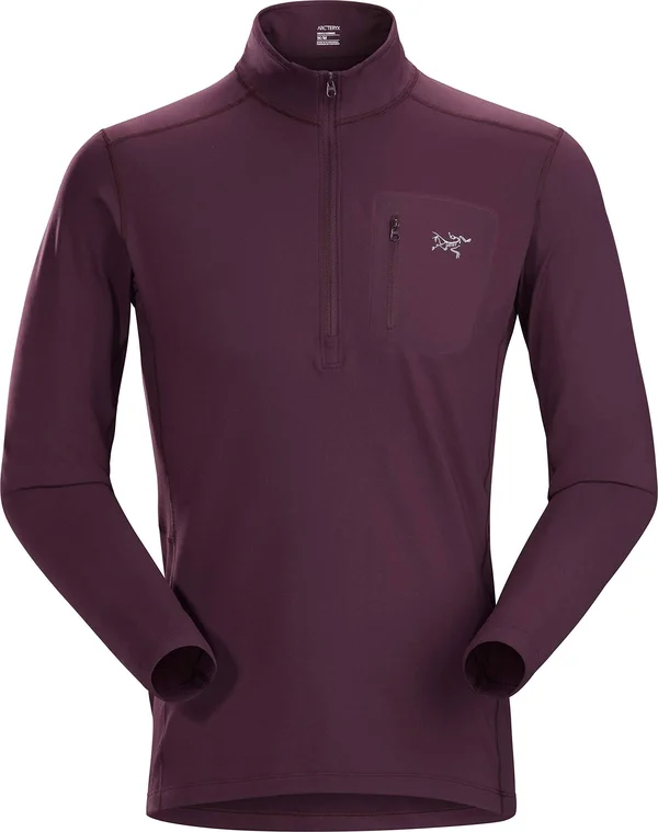 Arc&teryx Men's RHO LT Zip Neck, Rhapsody, Size XXL