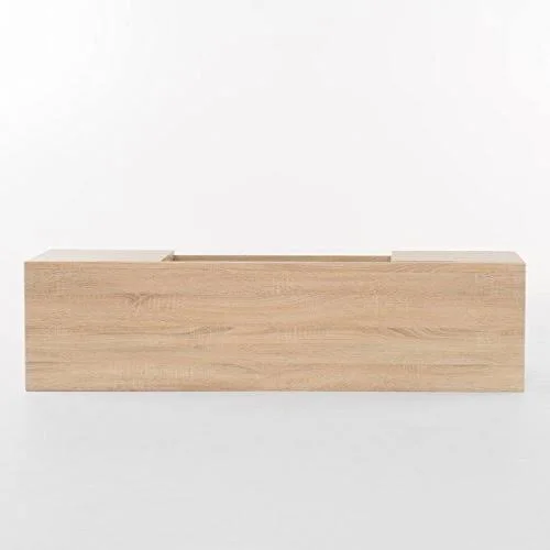 Aldrige Wood TV Stand Oak Finish