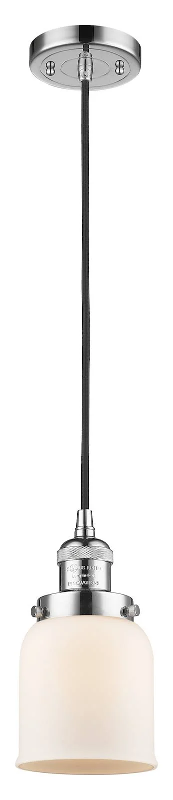 Innovations Lighting-Small Bell 1 Light Mini Pendant-201C-PC-G51-LED