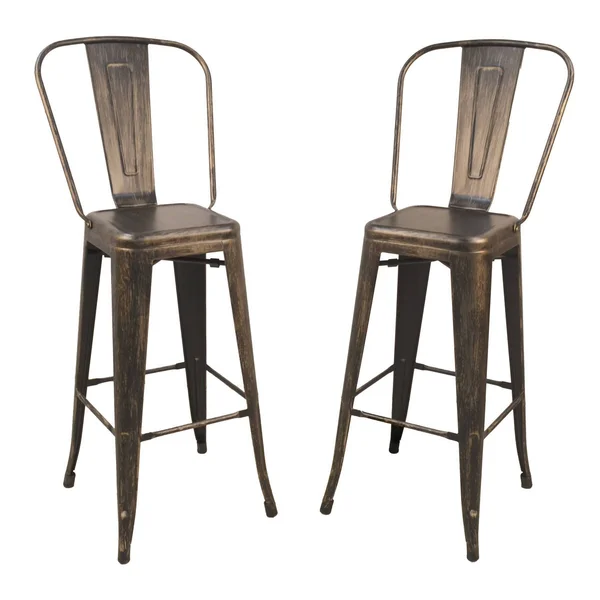 Carolina Cottage Adeline 30x22 Bar Stool in Antique Copper (Set of 2)