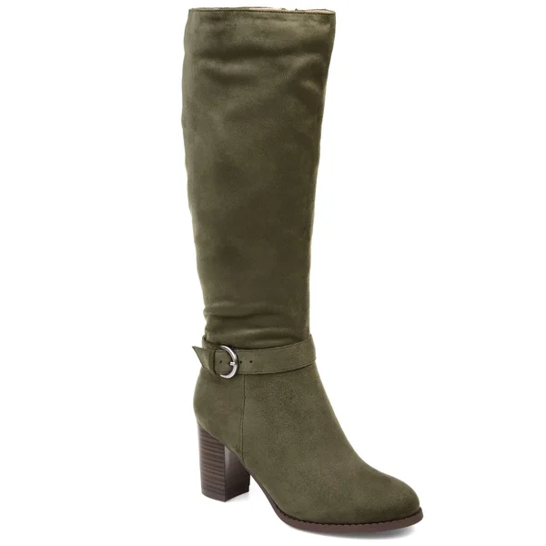 Journee Collection Women's Extra Wide Calf Joelle Boot - Olive