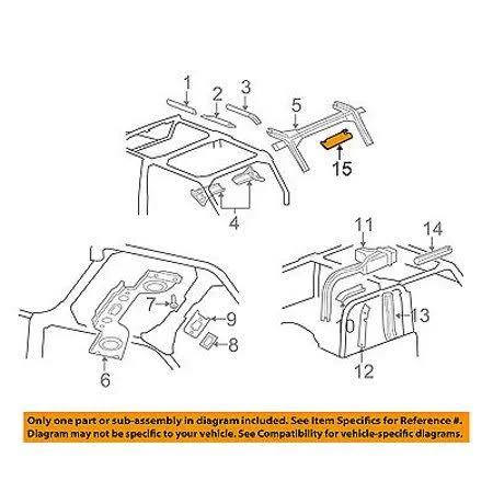 Mopar Jeep Chrysler OEM 10-16 Wrangler Roll Bar-Sunvisor Sun Visor Left 6CJ07DX9AA