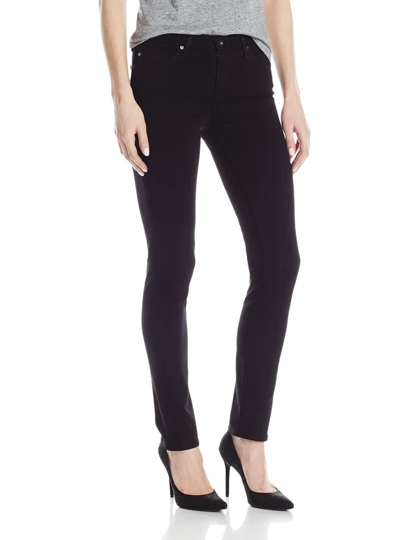 Ag Prima Mid Rise Jeans in Black - 28 - Black