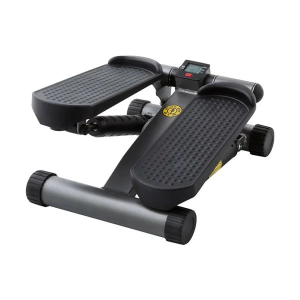 Gold&s Gym Mini Stepper with Monitor, Gray