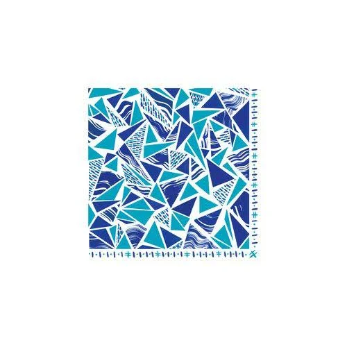 The Royal Company Fashion Value Roma Ombre Fingertip Towel in Aqua