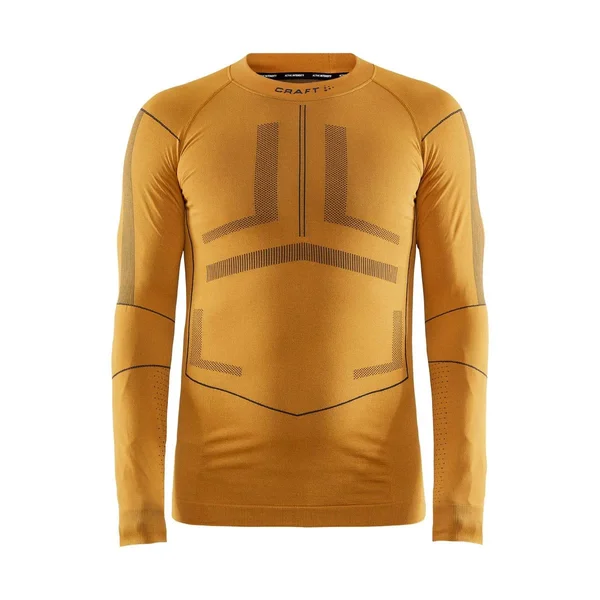 Craft Active Intensity Crew Neck Long Sleeve Top - Orange - Medium