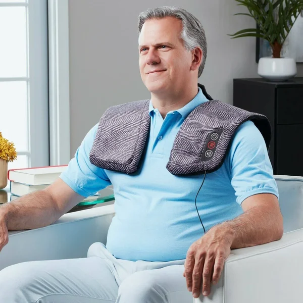 Homedics Weighted Massage Wrap with Soothing HEAT - HCM-350HJ-2