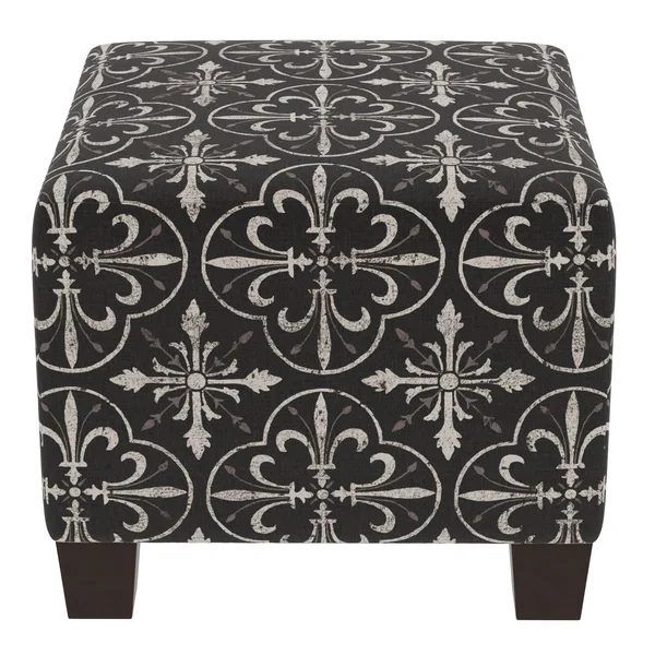 Skyline Furniture Custom Ottoman in Prints Black