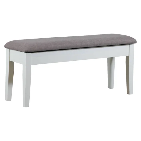 Powell Company Emma Storage Bench - White - Oak Grove Collection