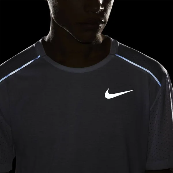 Nike Rise 365 Men's Short-Sleeve Running Top - White