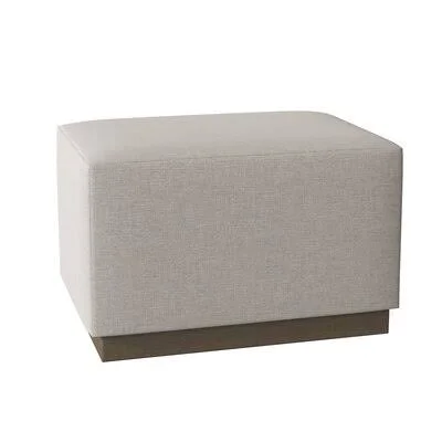 Merino 28x22 Rectangle Cocktail Ottoman Bernhardt Body Fabric: 5533-011, Leg Color: Portobello