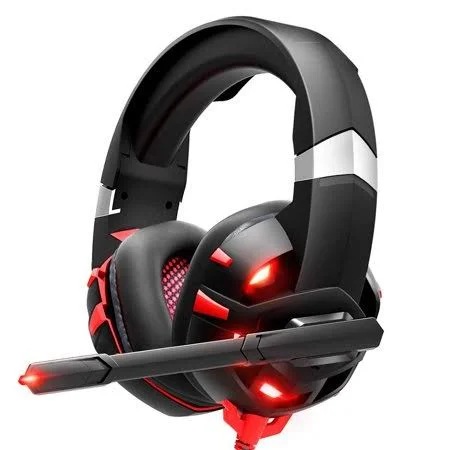 Jelly Comb Gaming Headset Xbox One Headset with 7.1 Surround Sound Stereo - PS4 Headset with Mic & LED Light, Compatible with PC