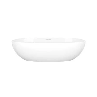 Victoria + Albert VB-BAR-55-IO Barcelona Solid Surface Oval Vessel Bathroom Sink Color: White