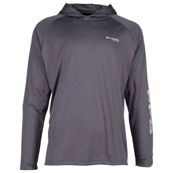 Columbia Men's PFG Terminal Tackle Fishing Hoodie - 3X - Grey
