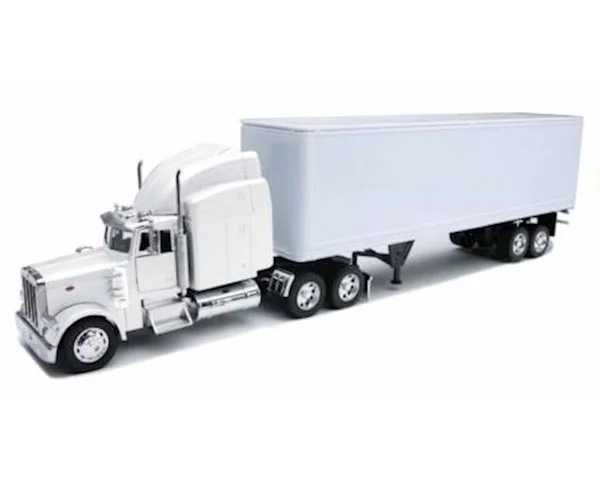 Peterbilt 379 with Dry Van - All-White Toy Truck