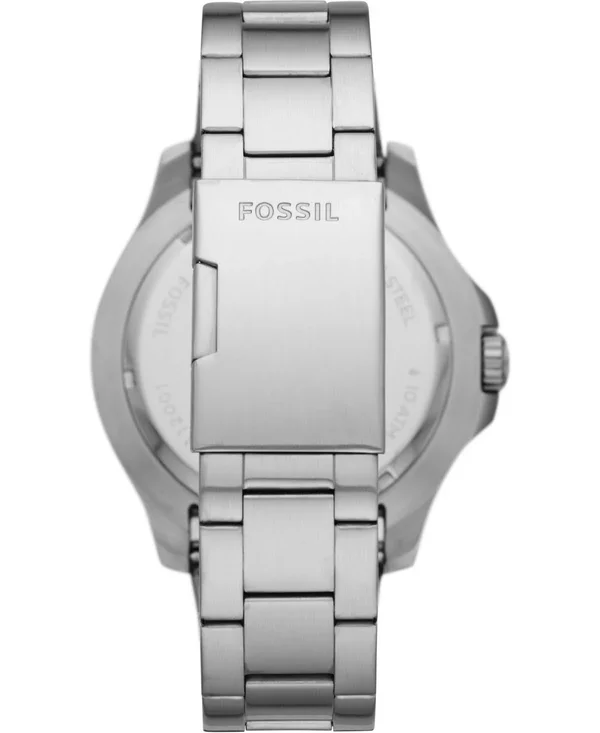 Fossil Men S FS5687 FB-02 48mm Black Dial Stainless Steel Watch