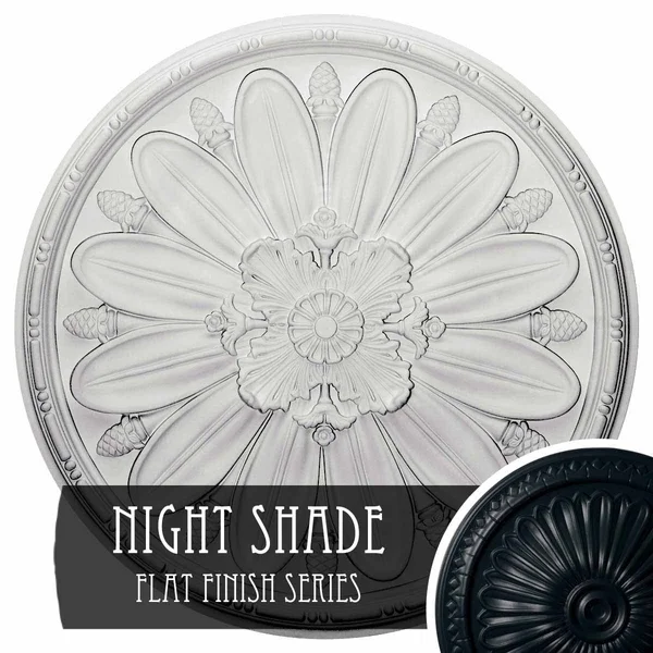 29 7/8x22OD x 1 3/8x22P Fairfax Ceiling Medallion, Hand-Painted Night Shade