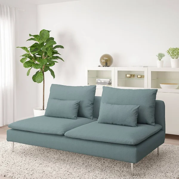 IKEA - S鰀erhamn Sofa Section - Finnsta Turquoise, Width: 73 1/4