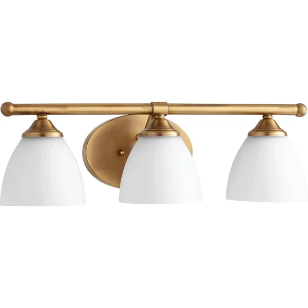 World of Gold Bathroom Vanity 3 Light with Aged Brass Finish Medium Base Bulbs 21 inch 300 Watt WG154682