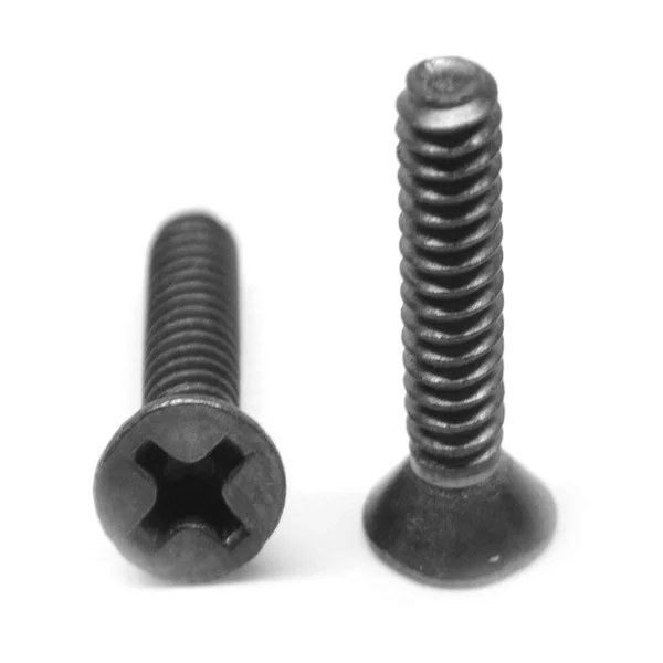 #6-32 x 1 1/4 Coarse Thread Machine Screw Phillips Flat Head Stainless Steel 18-8 Black Oxide