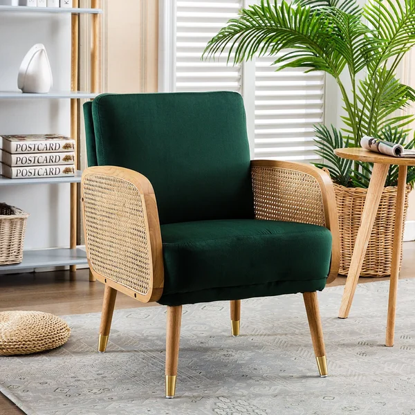 KINWELL Green Accent Armchair
